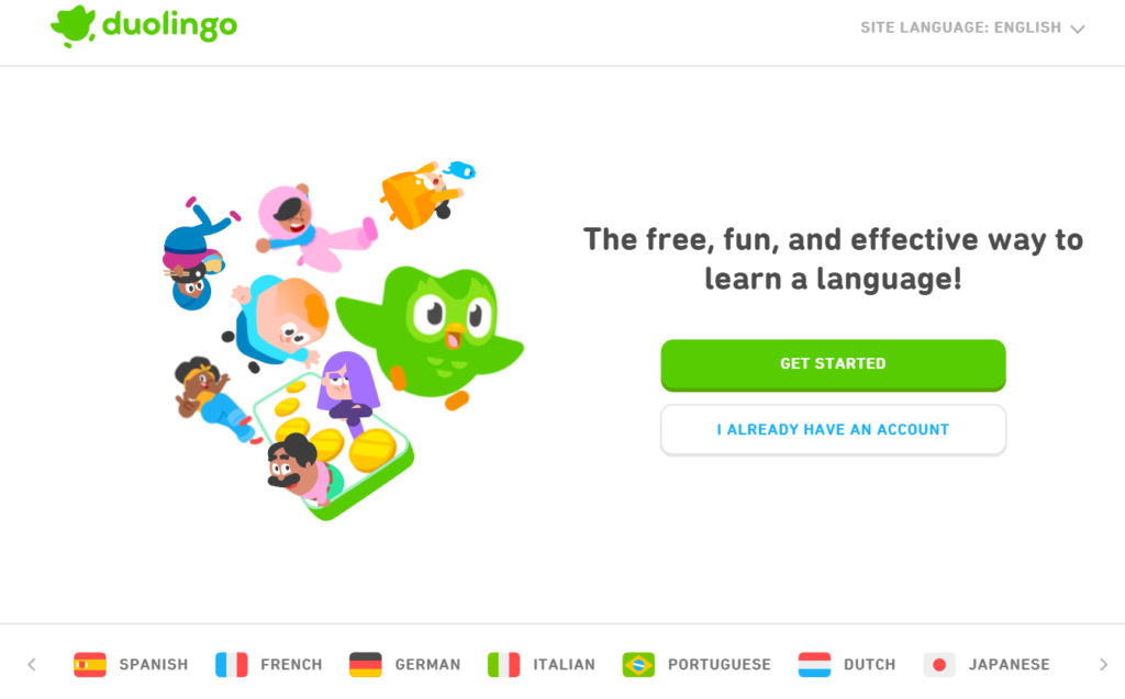 Duolingo vs babbel - Home page