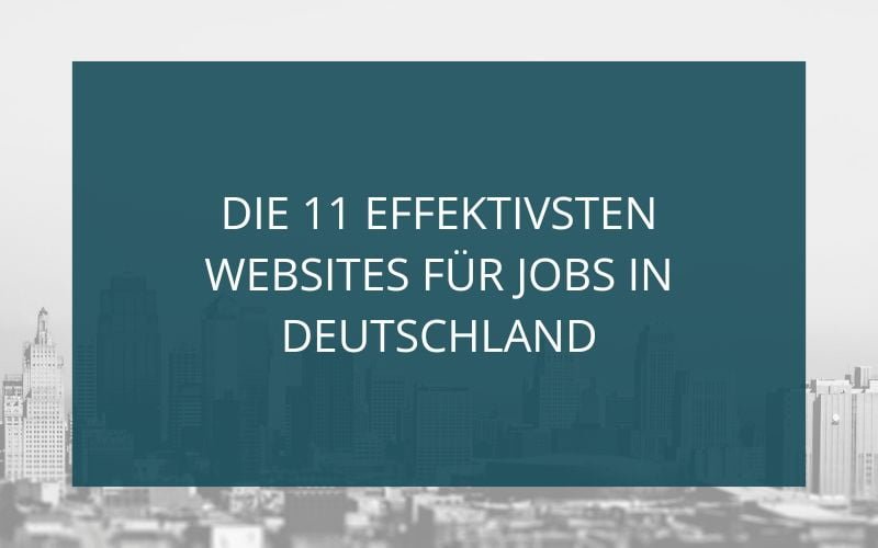 Websites für Jobs in Deutschland